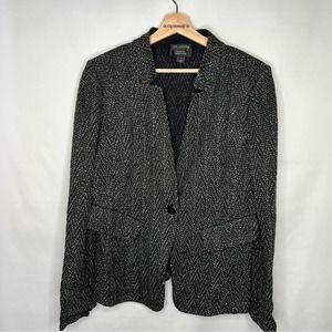 St. John Knits Black Single-Button Blazer, size 12